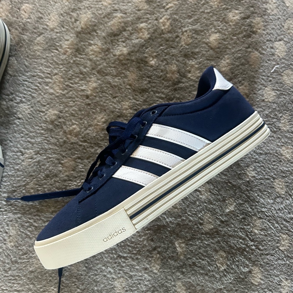 Adidas Men's Blue and White Sneakers